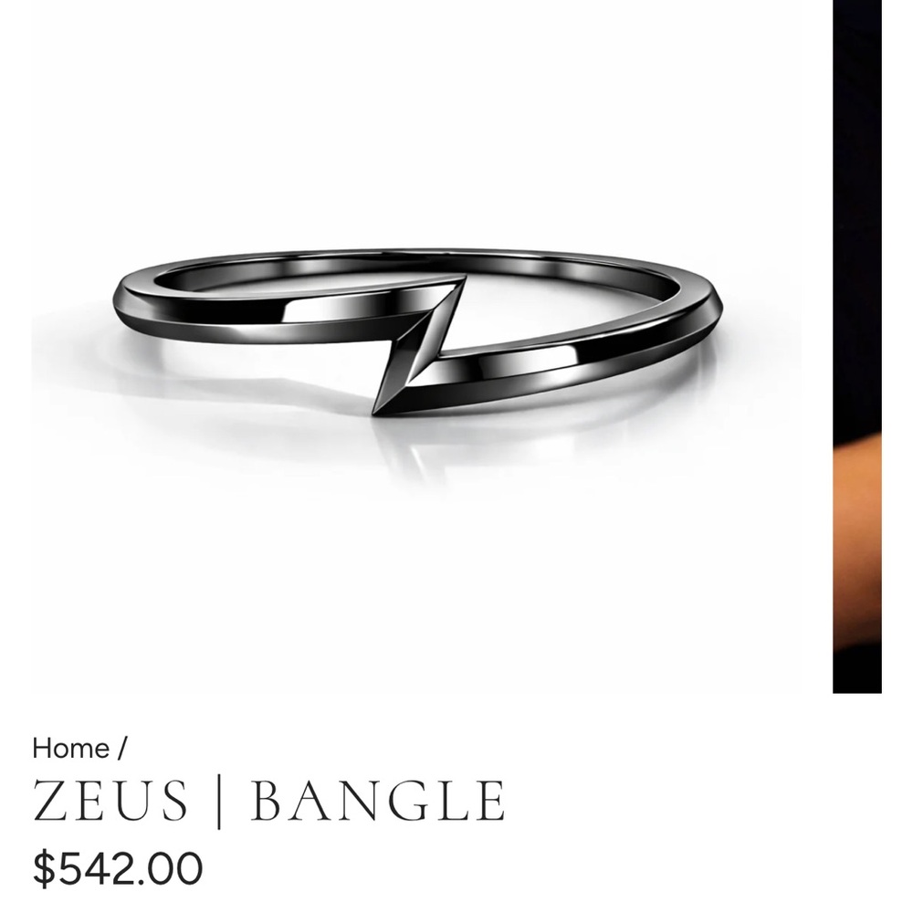 Aestella & Co Zeus Slim Sterling Silver Bangle XS Petite NEW - Picture 5 of 8